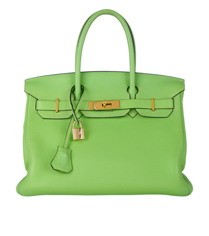 Birkin 30 In Green Apple Togo, front view